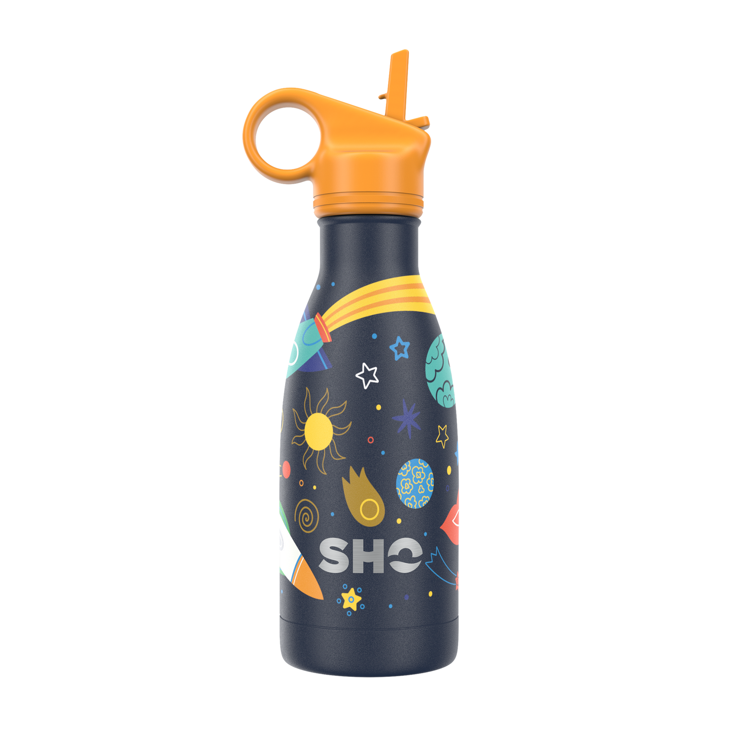 SHO Kids Bottle | Space with Straw Lid | 260ml