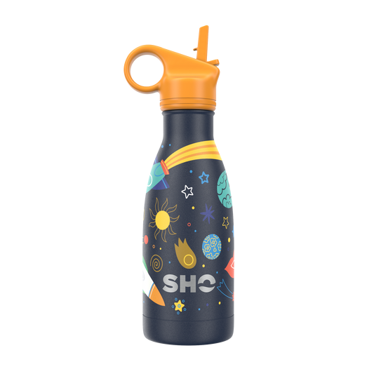 SHO Kids Bottle | Space with Straw Lid | 260ml