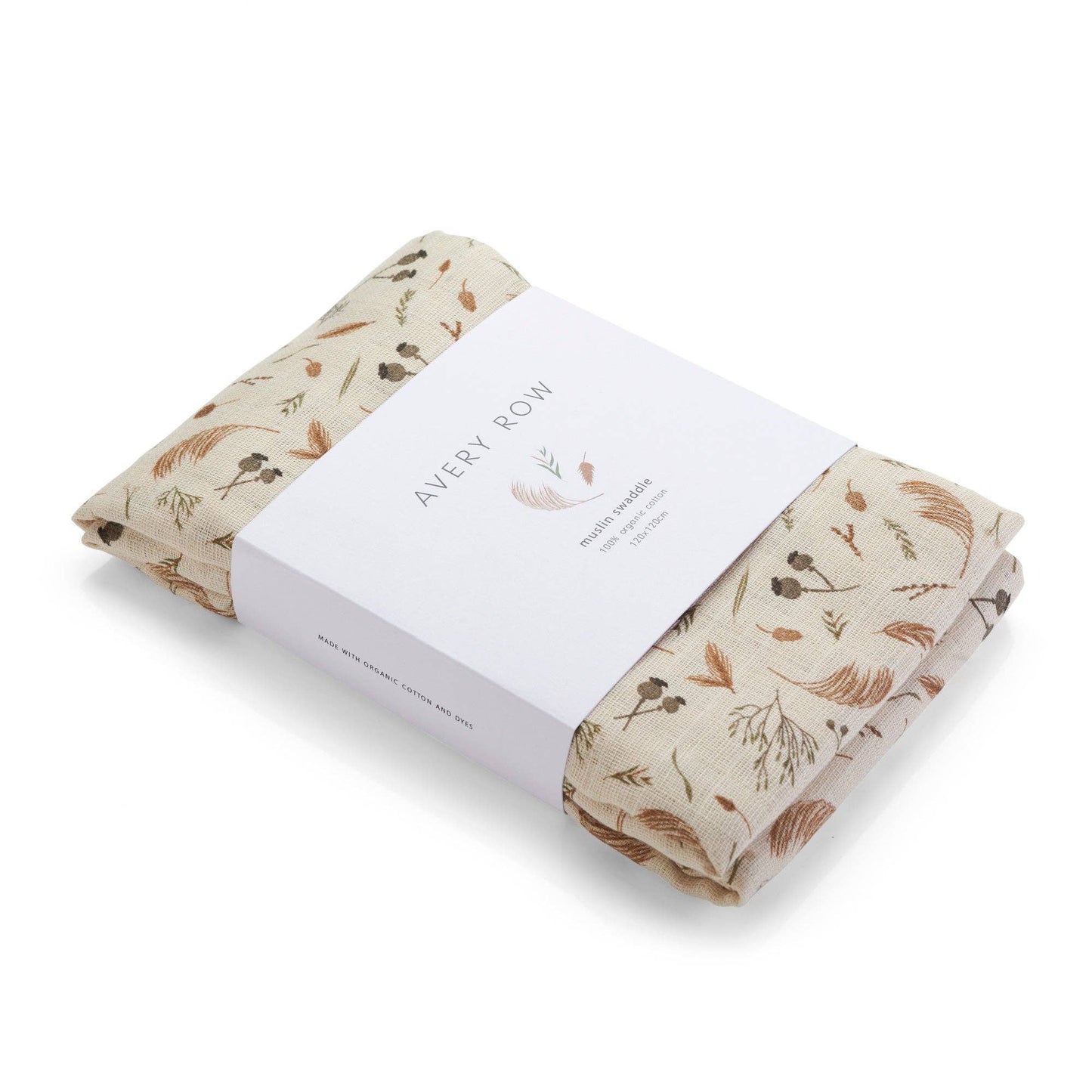 Organic Baby Muslin Swaddle - Grasslands - Organic Cotton