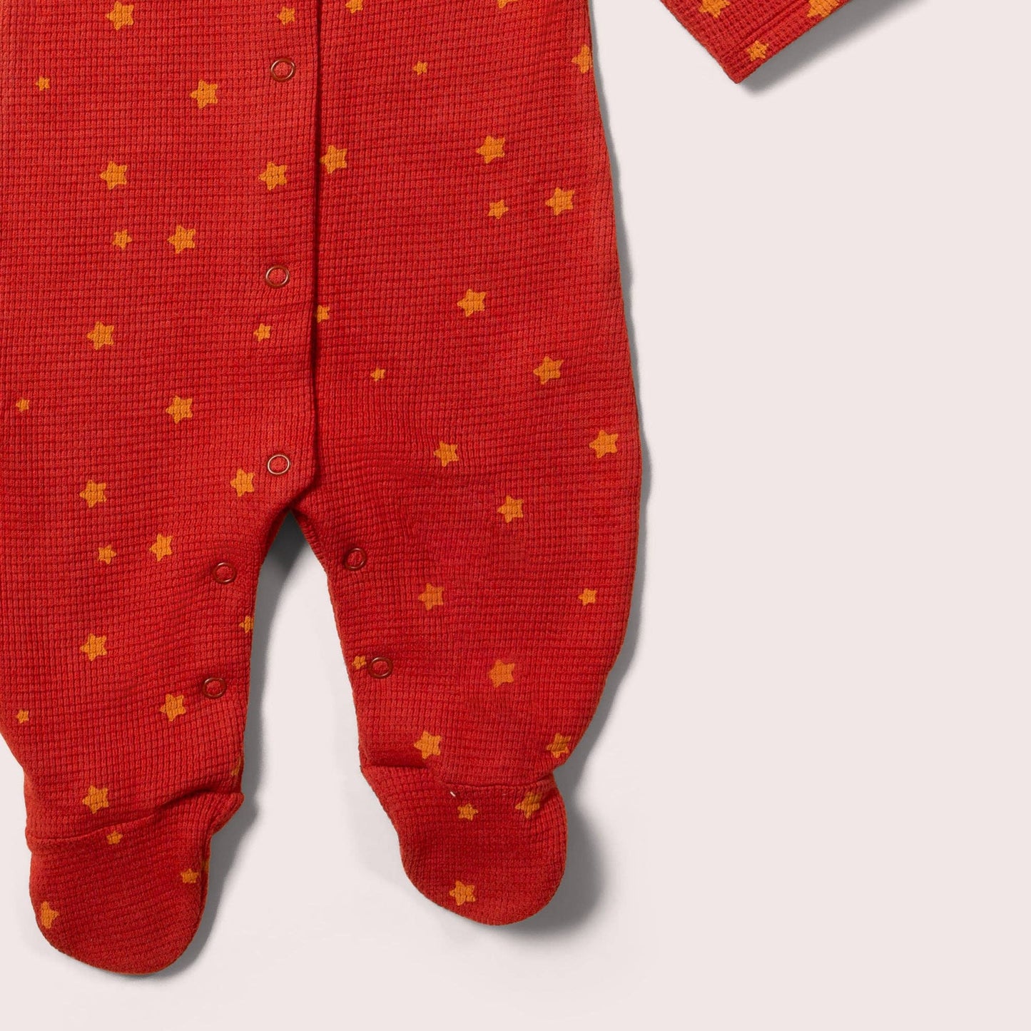 Organic Waffle Babygrow | Hazelnut Stars