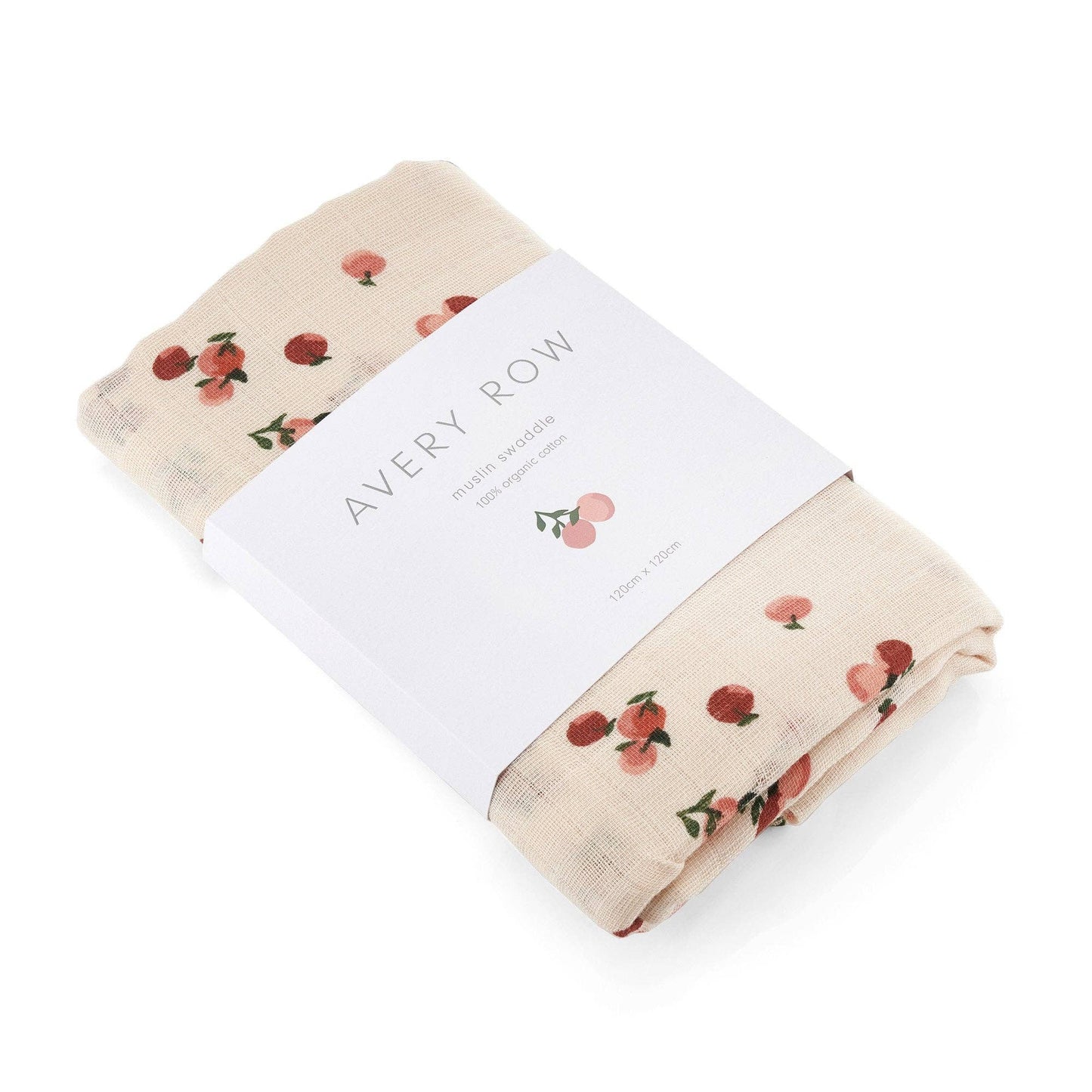 Organic Baby Muslin Swaddle - Peaches - Organic Cotton