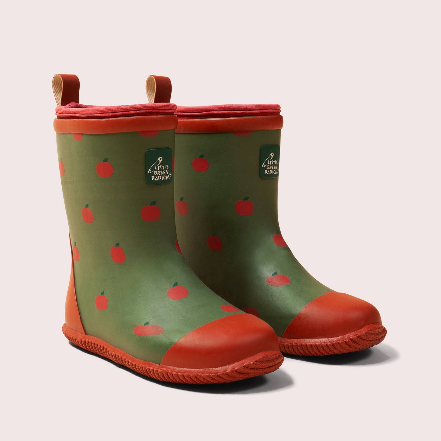 Lined Wellington Boots | Red Apples