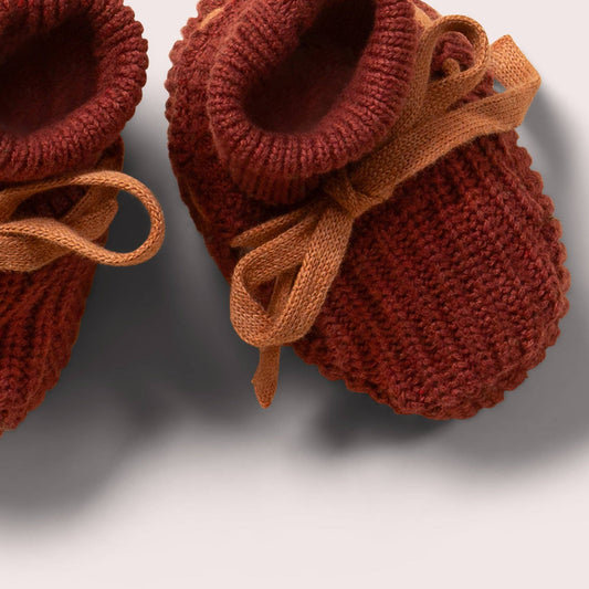 Hazelnut Knitted Booties | Hazelnut