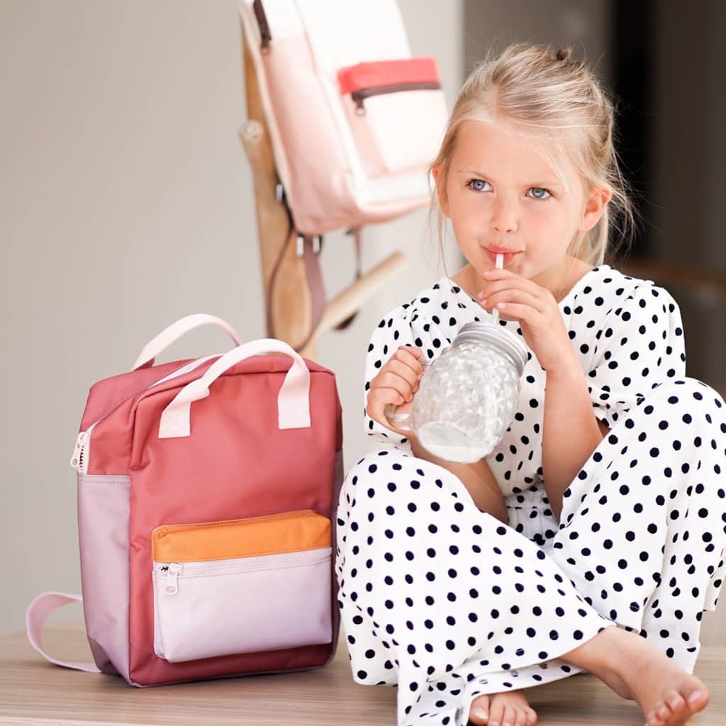 Colourblock Backpack | Vintage Pink