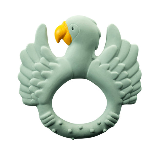 Natural Rubber Parrot Teether | Light Green