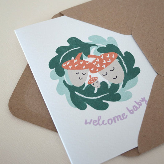 Acorn New Baby Card