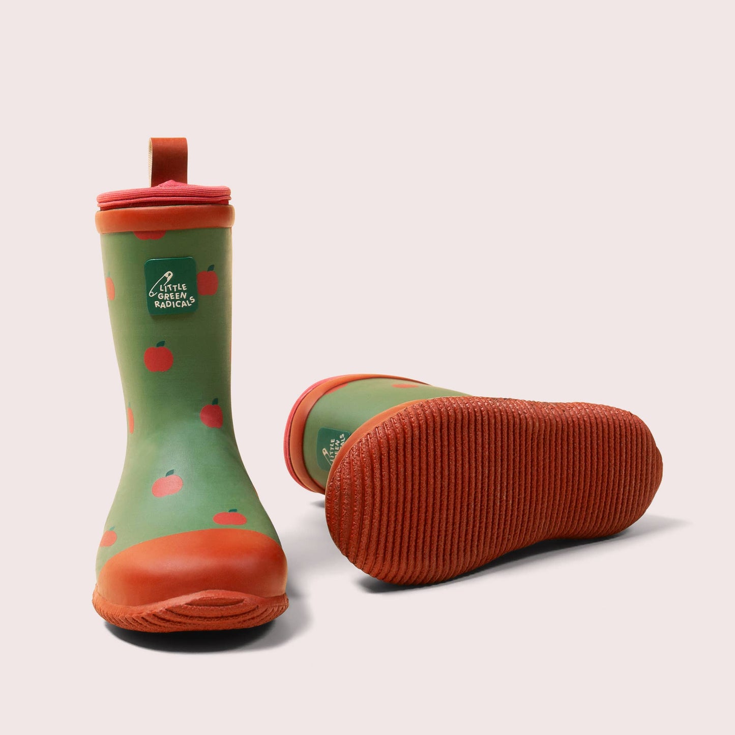 Lined Wellington Boots | Red Apples