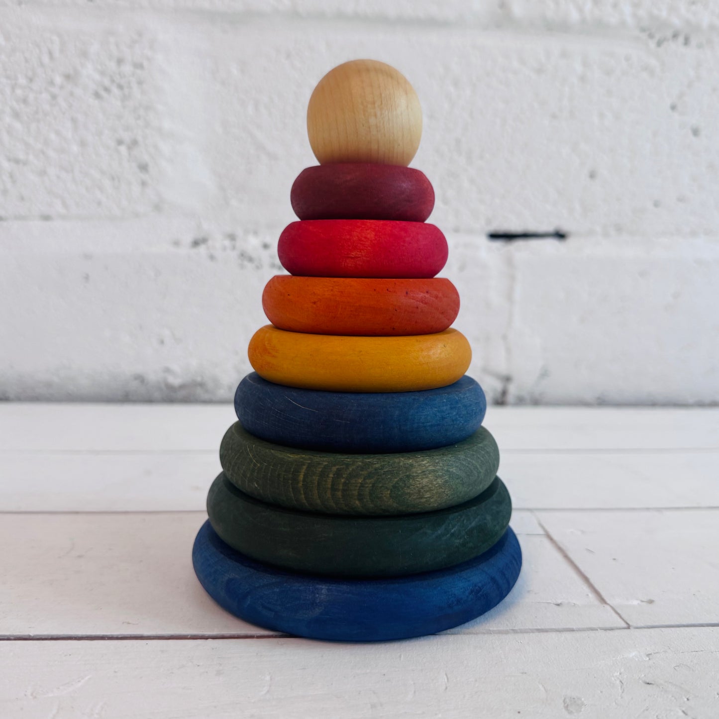 Stacking Montessori Toy Stacker Rainbow