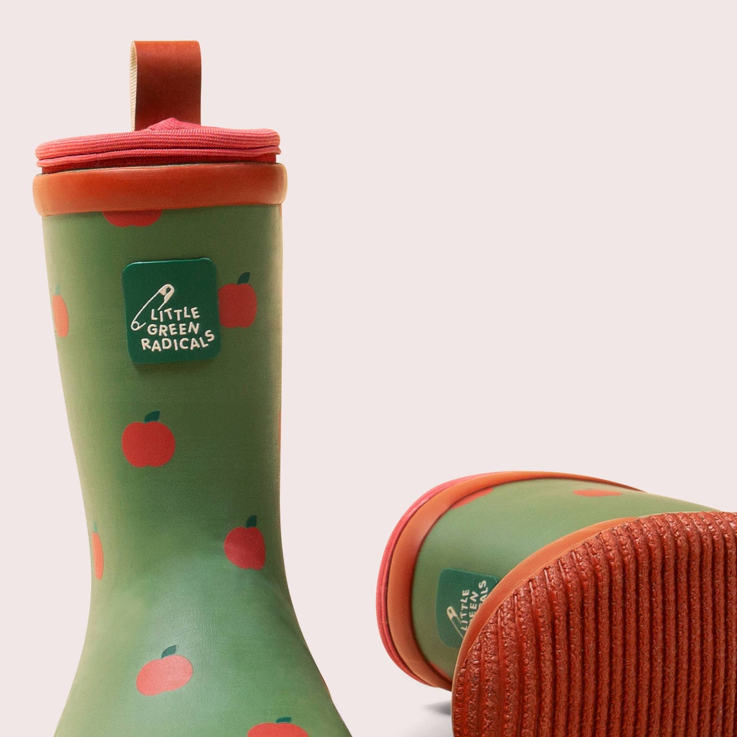 Lined Wellington Boots | Red Apples