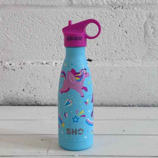 Kids Bottle with Straw Lid | Unicorn | 375ml