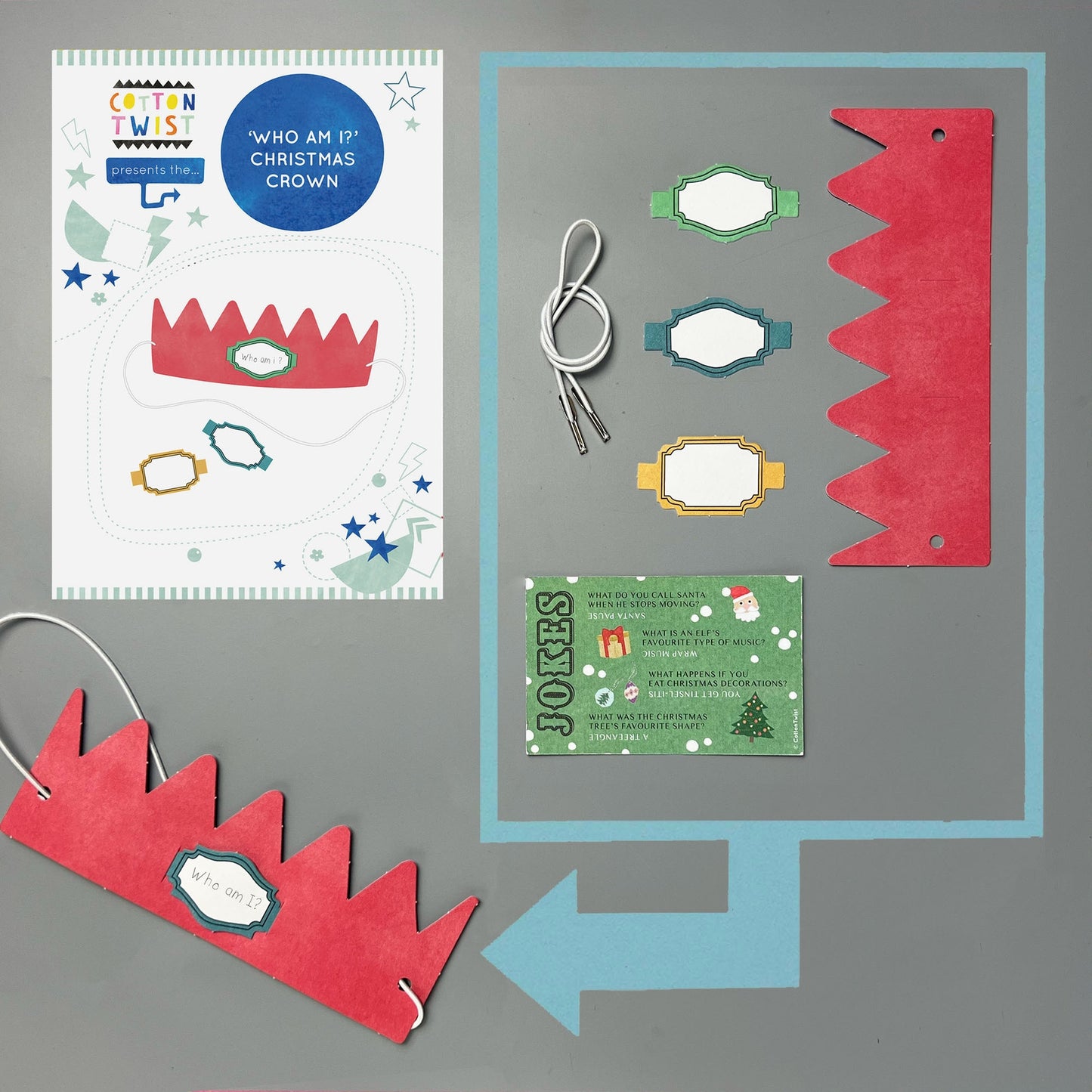 Make Your Own 'who Am I?' Christmas Cracker Crown