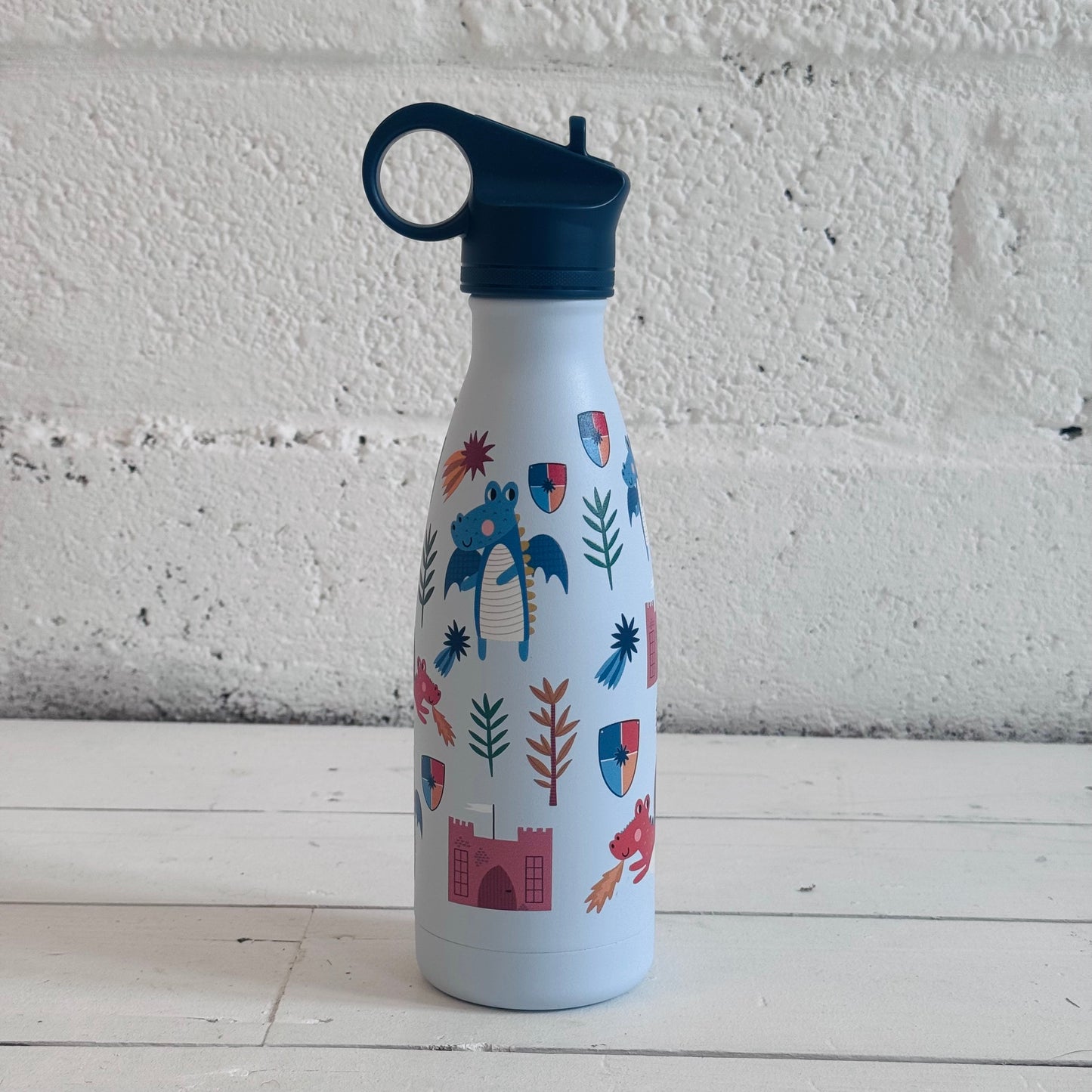 SHO Kids Bottle | Dragons with Straw Lid | 375ml