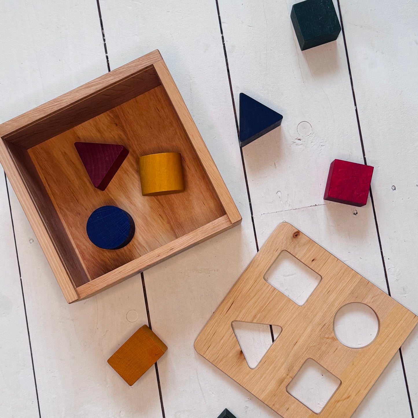 Montessori Toy Shape Sorter Box | Rainbow