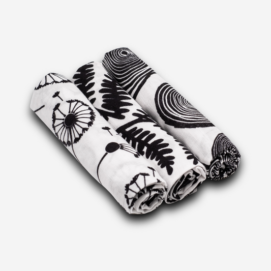 Muslins 3 Pack | Plant Print