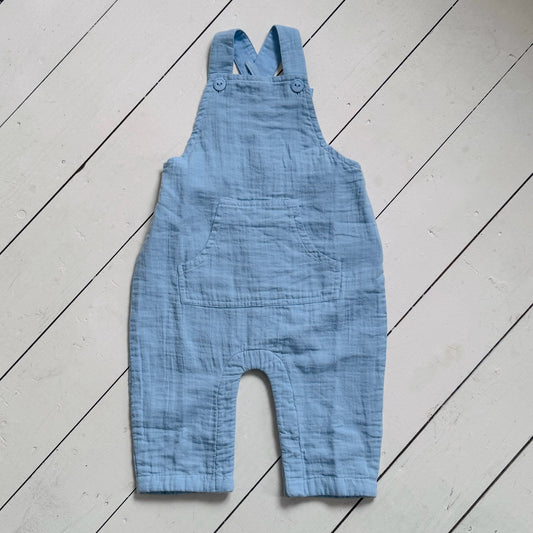 Baby Dungarees | Pale Blue