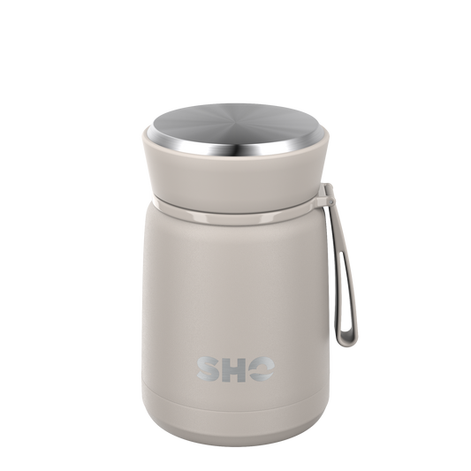 SHO insulated food flask taupe