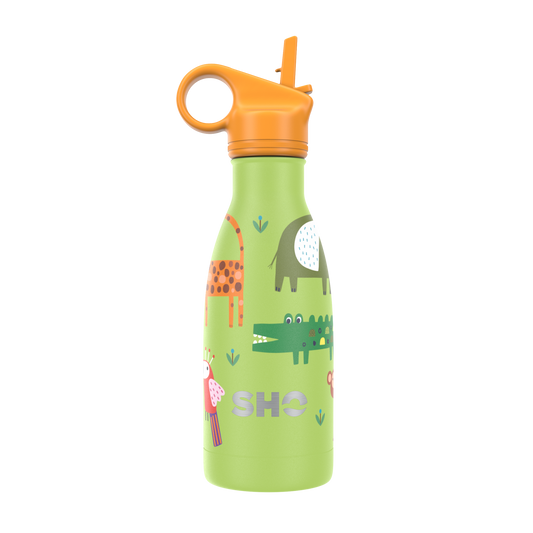 Kids Bottle with Straw Lid | Deep in the Jungle | 260ml