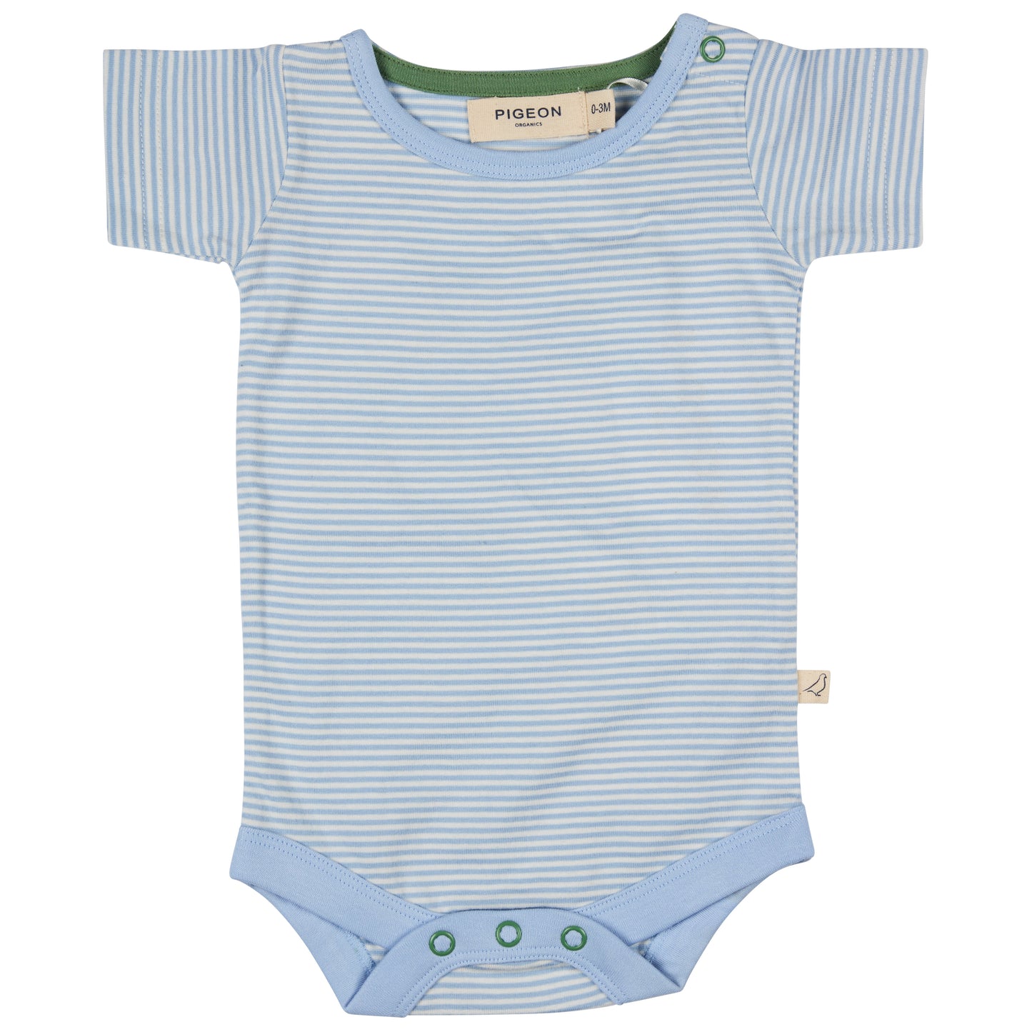 Summer Baby Body | Pale Blue Fine Stripe