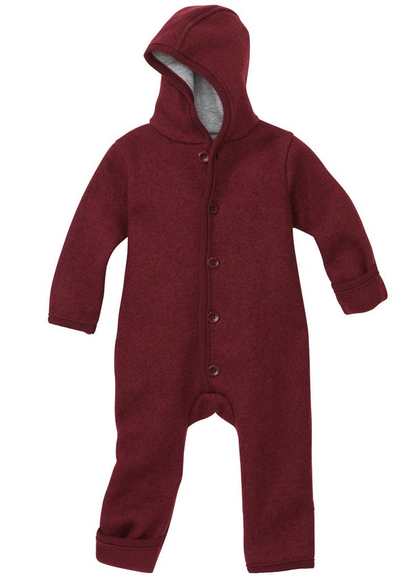 Organic Merino Boiled Wool Overall | Cassis