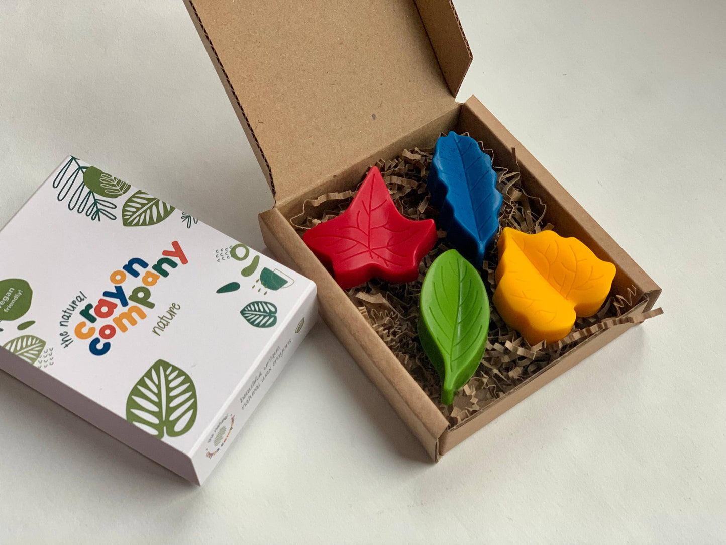 Leaves Set of 4 Vegan Crayons