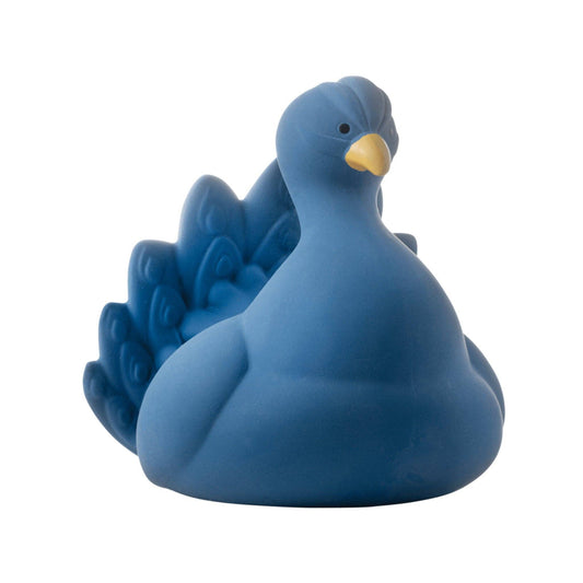 Natural Rubber Bath Toy | Blue Peacock